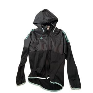 Adidas Full Zip Windbreaker Hoodie Womans M (8-10)